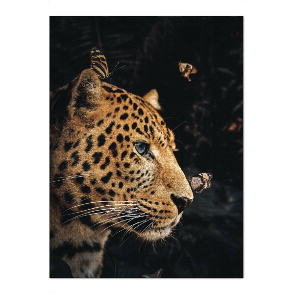 Puzzle Ravensburger "Leopardenpaar links" artboxONE - Floral,Tiere