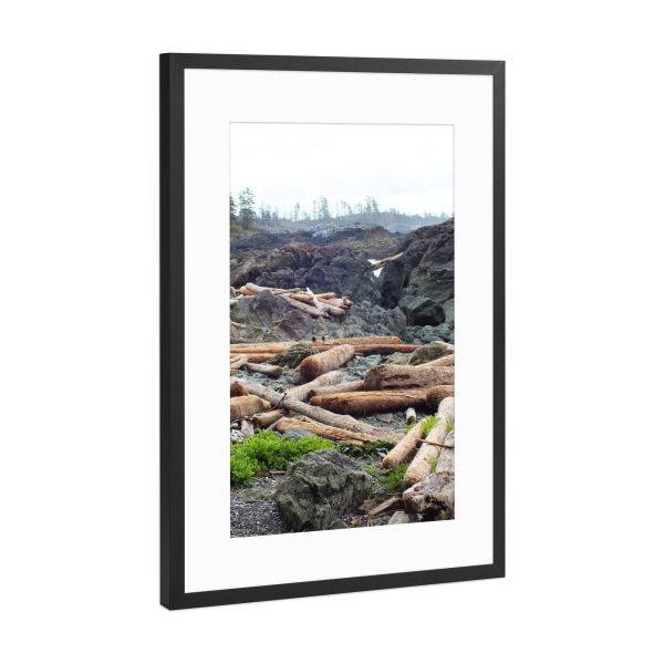 Poster mit Rahmen Schwarz (Metallic) "The Wild Pacific Trail" artboxONE - Natur,Reise,Reise / Strand und Meer,Reise / Länder