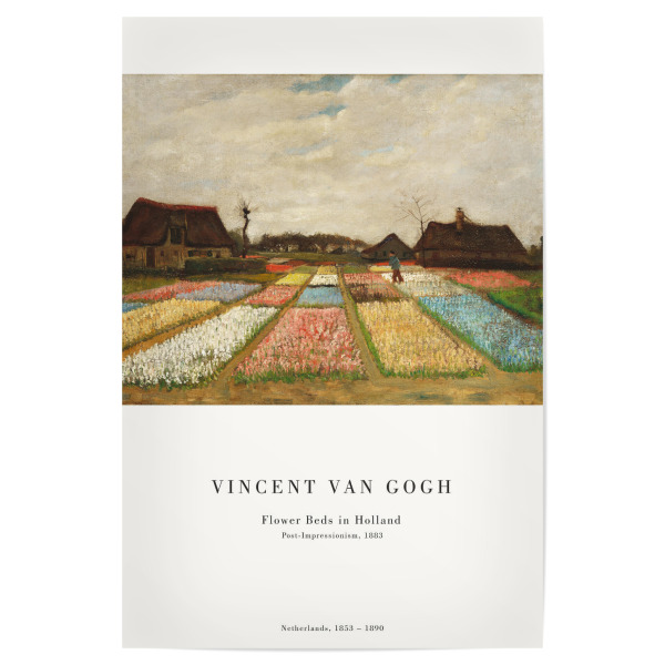 Poster 30x20 cm "Van Gogh - Blumenbeete in Holland" artboxONE - Natur