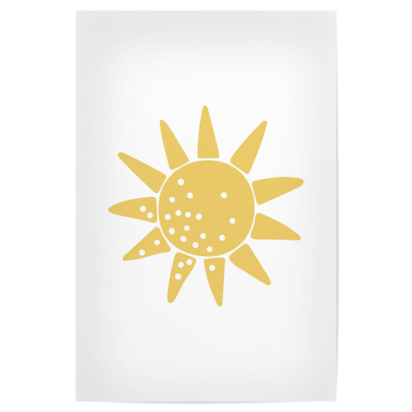 Poster 30x20 cm "Babysonne druckbare Boho" artboxONE - Für Kinder - Sonne,Boho,Abstrakt,Kunst,Druck,Sonne,Digital,Baby,Kind,Kinder,Baby sun