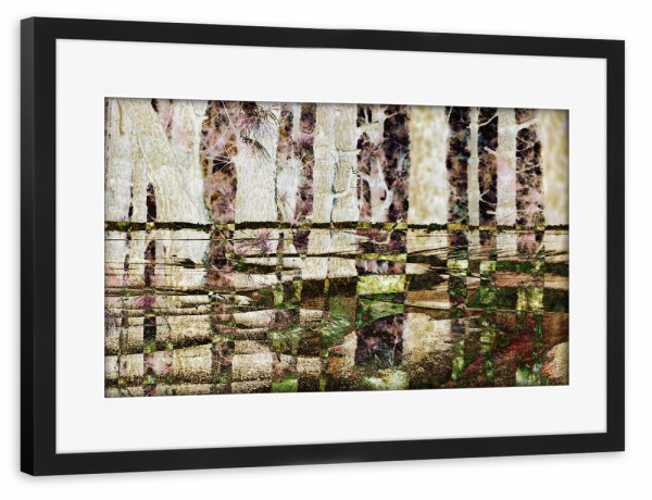 Poster mit Rahmen schwarz "Baumtraum" artboxONE - Natur,Abstrakt