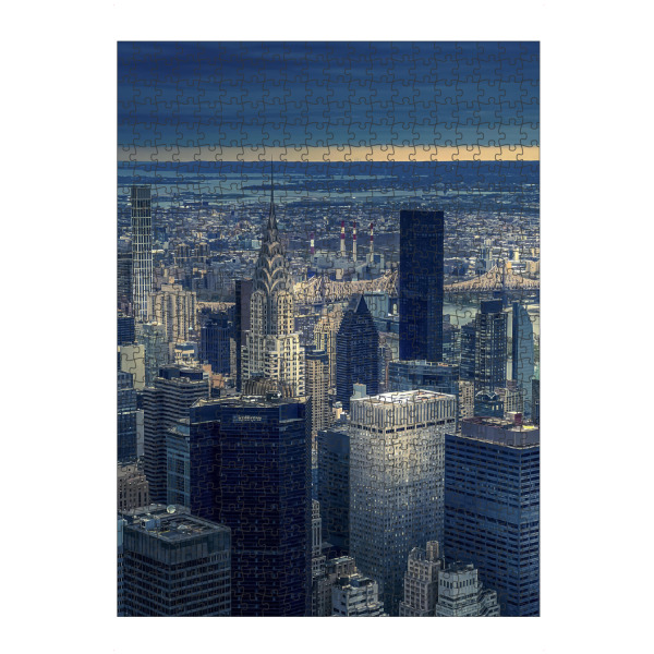 Puzzle Ravensburger "Blaues Manhattan" artboxONE - Städte,Städte / New York,Reise,Architektur,Reise / Länder