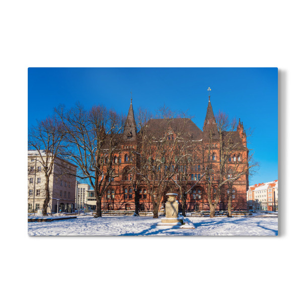 Galerie-Print "Schnee, Bäume, Ständehaus" 30x20 cm artboxONE