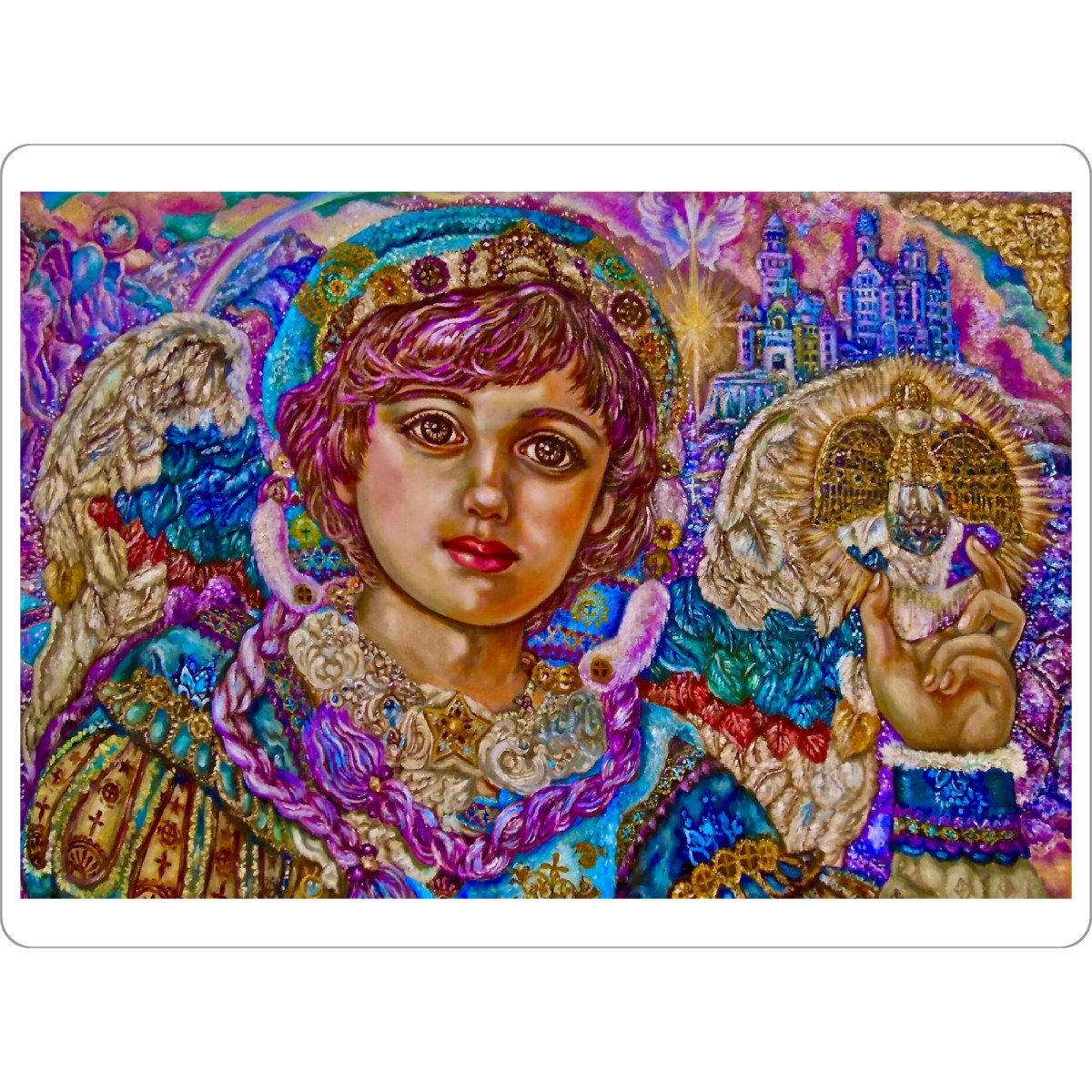 Tischset "Angel Jibril" artboxONE - Weihnachten - Engel,Fantasie,Religion,Glücklich. - Bild engel