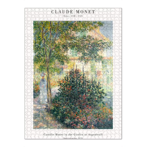Puzzle Ravensburger "Monet - Camille im Garten" artboxONE - Natur,Menschen