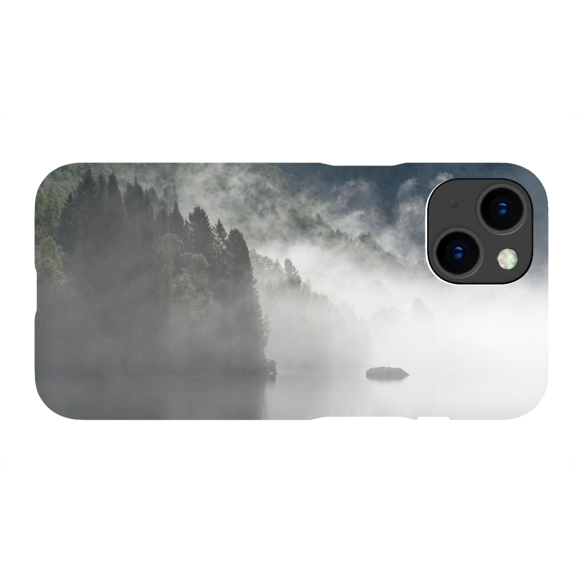 iPhone "Morgennebel am See" Premium-Case Handyhülle artboxONE