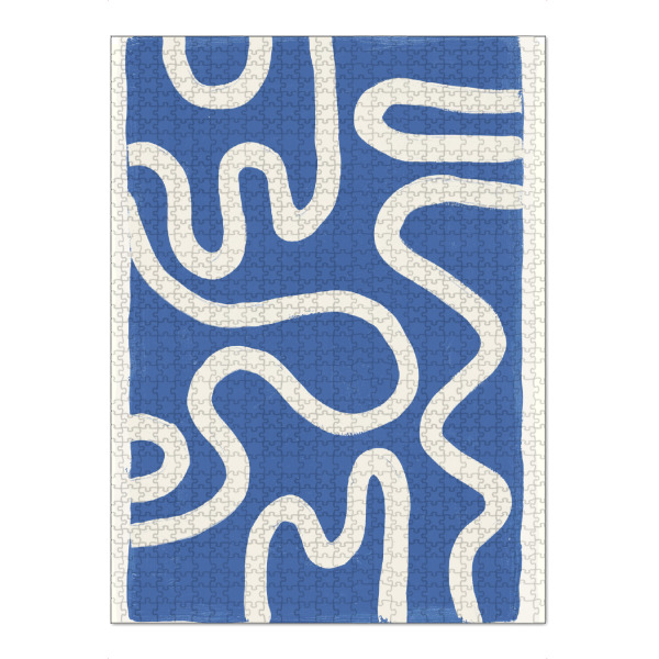 Puzzle Ravensburger "Malou Studio - Leticia Blau" artboxONE - Abstrakt,Geometrie