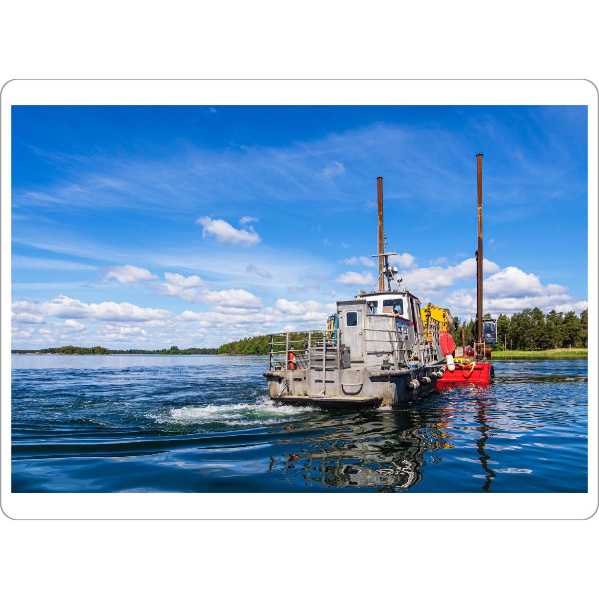 Tischset "Ostsee, Bauschiff, Insel" artboxONE - Natur,Reise,Reise / Strand und Meer,Reise / Länder