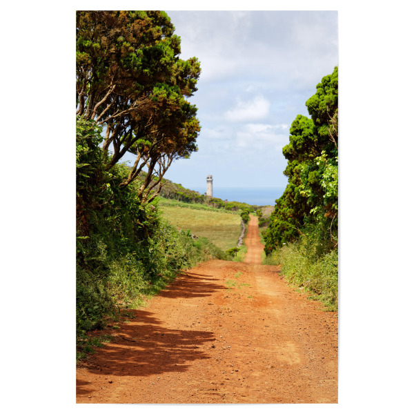 Poster "Wanderweg zum Leuchtturm" artboxONE - Natur,Reise,Reise / Strand und Meer