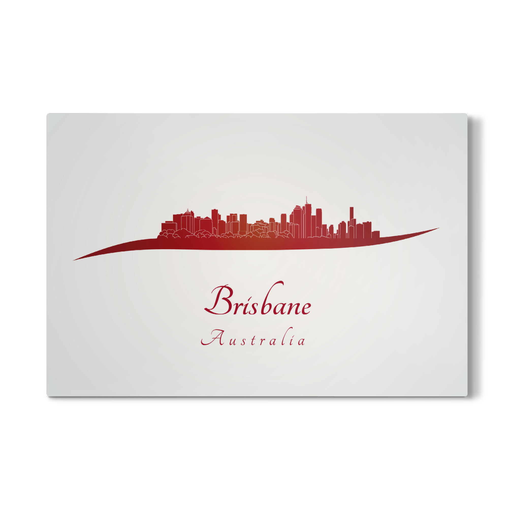 Galerie-Print "Skyline von Brisbane in Rot" 75x50 cm artboxONE