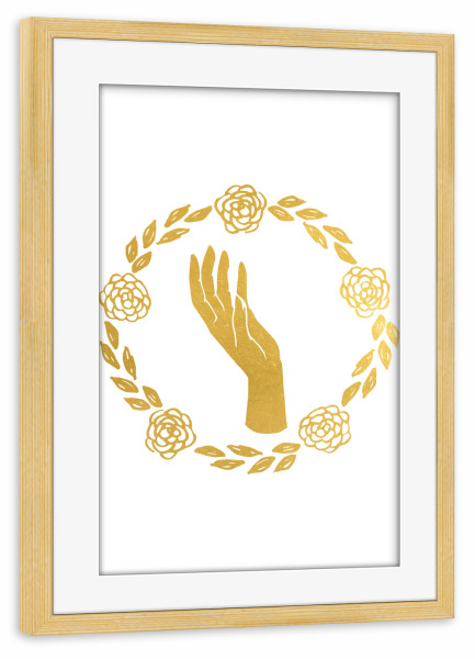 Poster mit Rahmen kiefer "Griechische Tragödie" artboxONE - Natur,Floral,Menschen