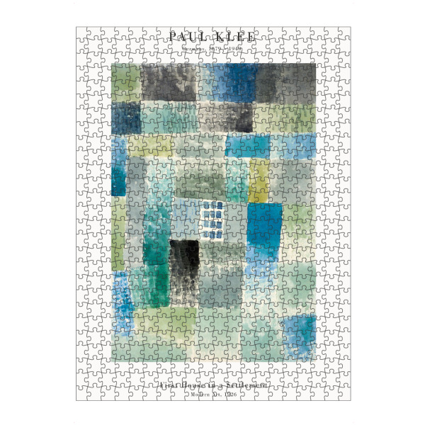 artboxONE Puzzle "Klee - Haus in einer Siedlung" artboxONE - Abstrakt,Architektur