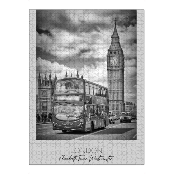 Puzzle Ravensburger "Im Fokus: LONDON Westminster" artboxONE - Städte / London,Schwarzweiß,Architektur