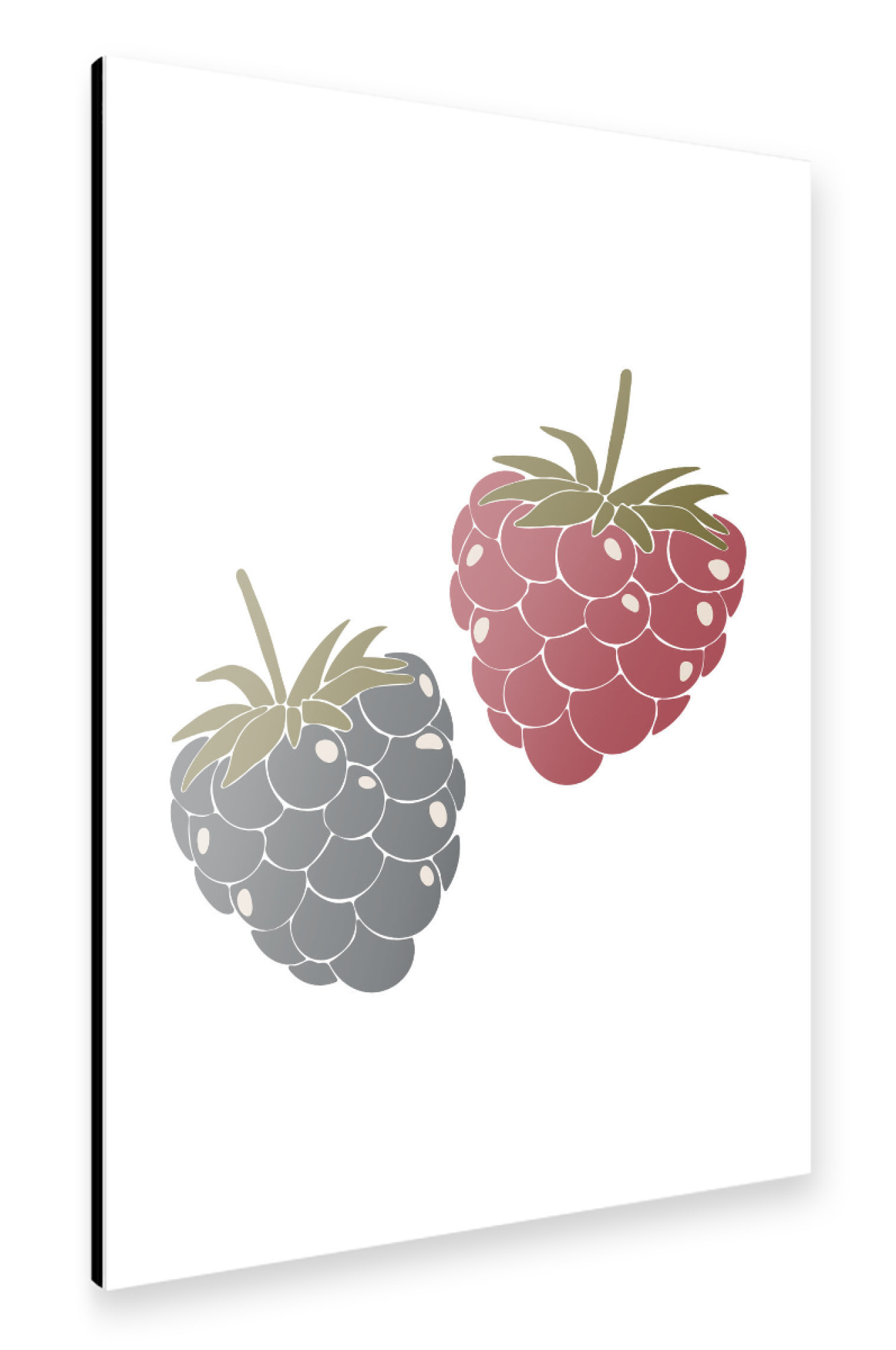 Alu-Dibond "Boho-Himbeerfrucht" 30x20 cm artboxONE