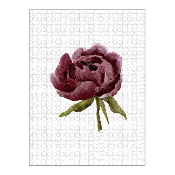 Puzzle Ravensburger "Lila Pfingstrosenblumenkunst" artboxONE - Floral