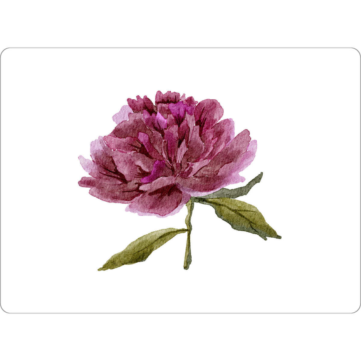 Tischset "Aquarell lila Pfingstrosenkunst" artboxONE - Floral - Aquarell,Pfingstrose,Blume,Blumen,Lila,Kunst,Boho,Blumenstrauß,Hochzeit