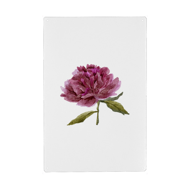 Holzbild "Aquarell lila Pfingstrosenkunst" artboxONE - Floral - Aquarell,Pfingstrose,Blume,Blumen,Lila,Kunst,Boho,Blumenstrauß,Hochzeit