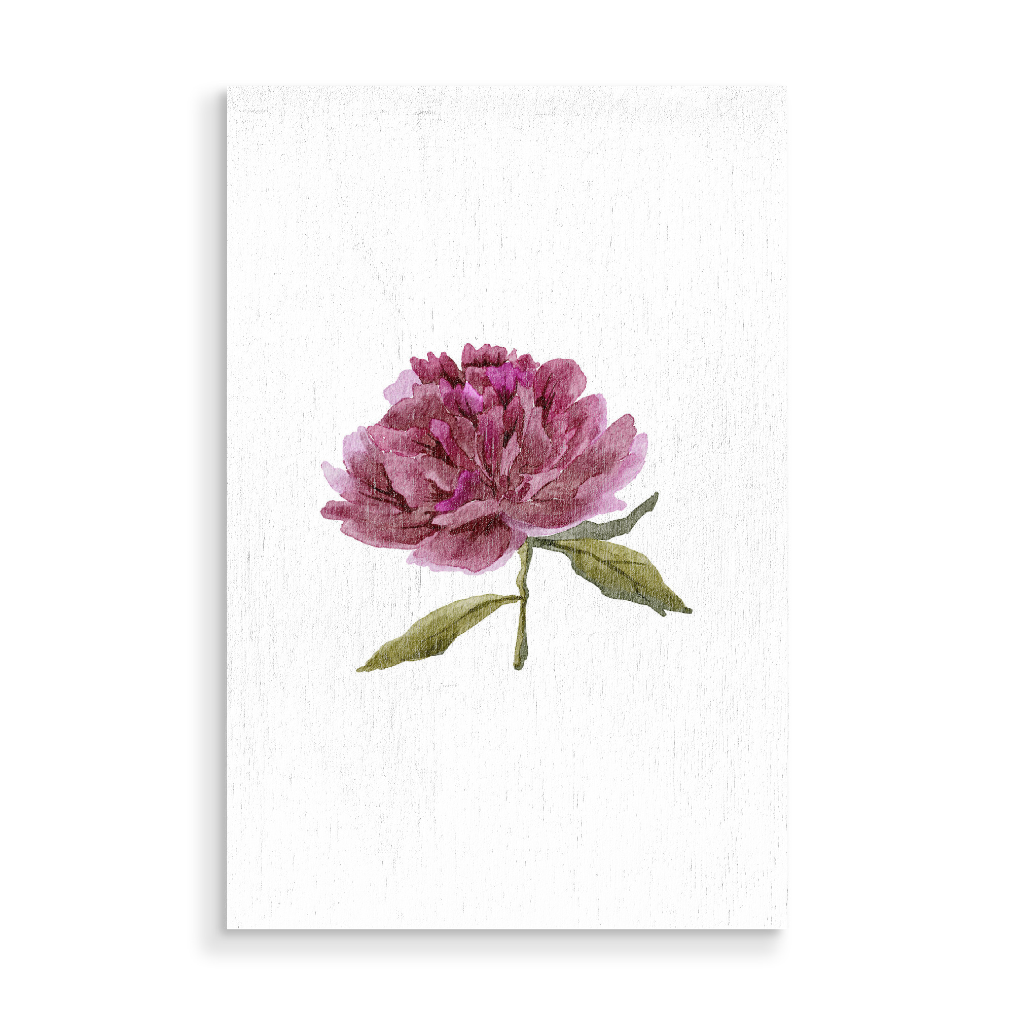 Holzbild "Aquarell lila Pfingstrosenkunst" artboxONE - Floral - Aquarell,Pfingstrose,Blume,Blumen,Lila,Kunst,Boho,Blumenstrauß,Hochzeit