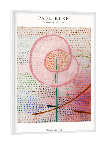 Poster mit weißem Rahmen "Klee - Blühzeit" artboxONE - Natur,Floral,Abstrakt