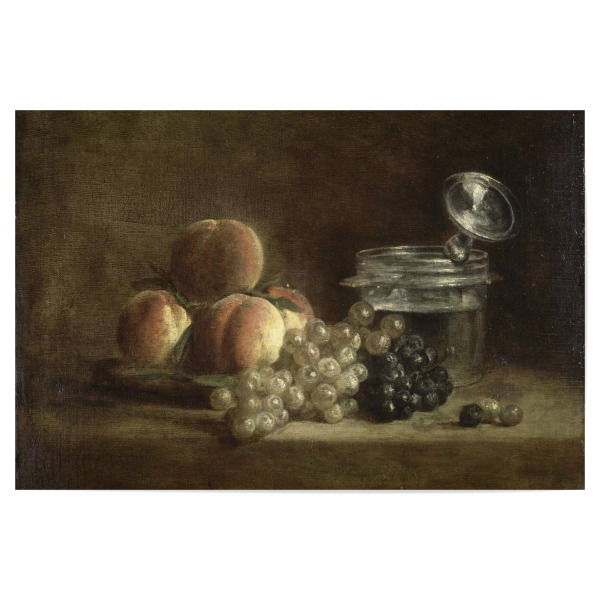 Poster "Pfirsiche und Trauben" artboxONE - Essen & Trinken,Essen & Trinken / Obst & Gemüse