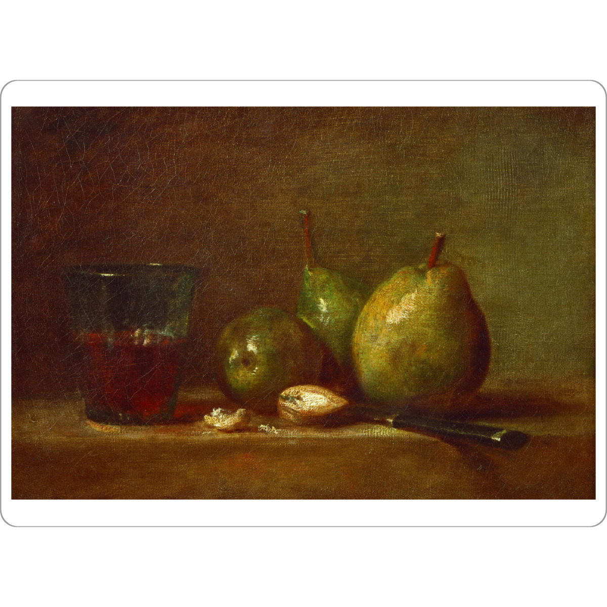 Tischset "Birnen, Walnüsse und Wein" artboxONE - Essen & Trinken,Essen & Trinken / Alkohol,Essen & Trinken / Obst & Gemüse