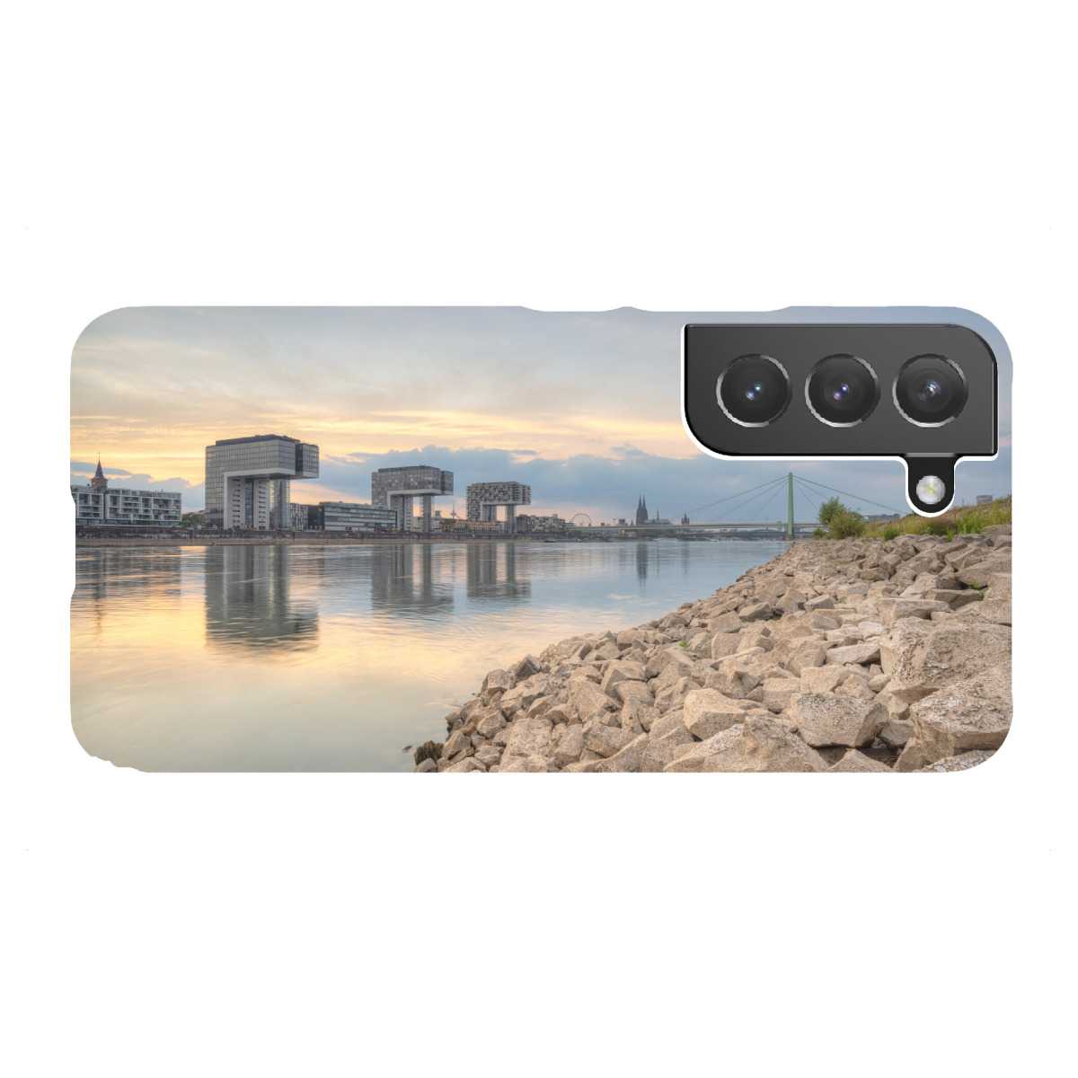 "Am Rheinufer in Köln"für Samsung Galaxy - Premium-Case Handyhülle artboxONE