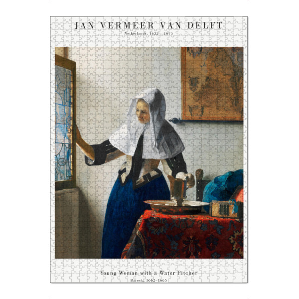 Puzzle Ravensburger "Vermeer - Frau mit dem Wasserkrug" artboxONE - Menschen