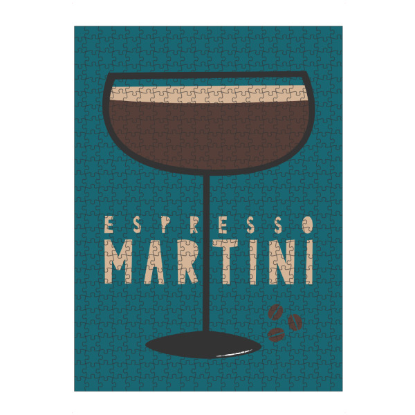Puzzle Ravensburger "ESPRESSO MARTINI (Cocktail)" artboxONE - Typografie,Essen & Trinken,Essen & Trinken / Alkohol