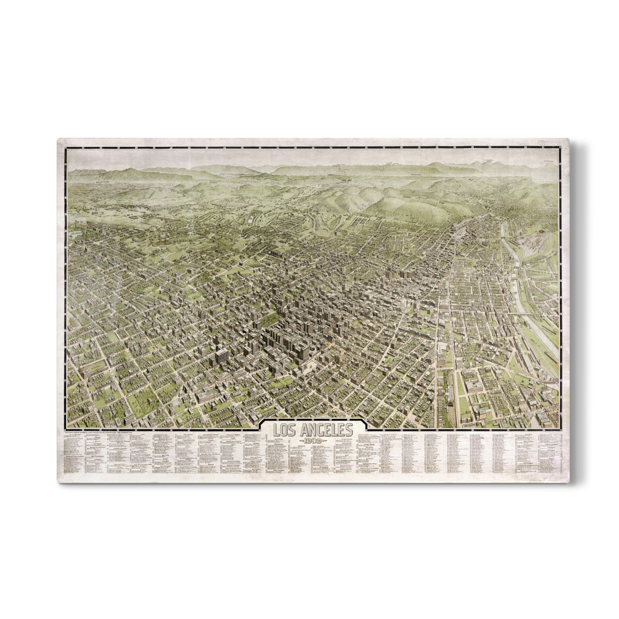 Galerie-Print "Karte von Los Angeles, Kalifornien" 30x20 cm artboxONE