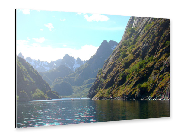 Alu-Dibond "Im Trollfjord" 30x20 cm artboxONE