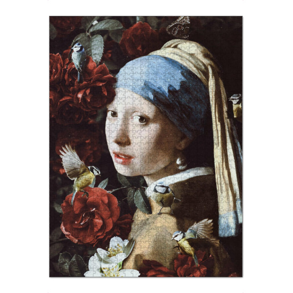 Puzzle Ravensburger "Mädchen mit Perlenohrring" artboxONE - Natur,Floral,Tiere,Menschen