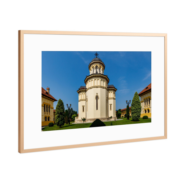 Poster mit Rahmen Kupfer "Kloster in Alba Iulia in Rumänien" artboxONE - Architektur