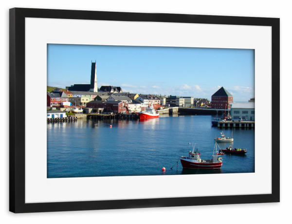 Poster mit Rahmen schwarz "Vardø in Norwegen" artboxONE - Reise,Reise / Strand und Meer,Reise / Länder
