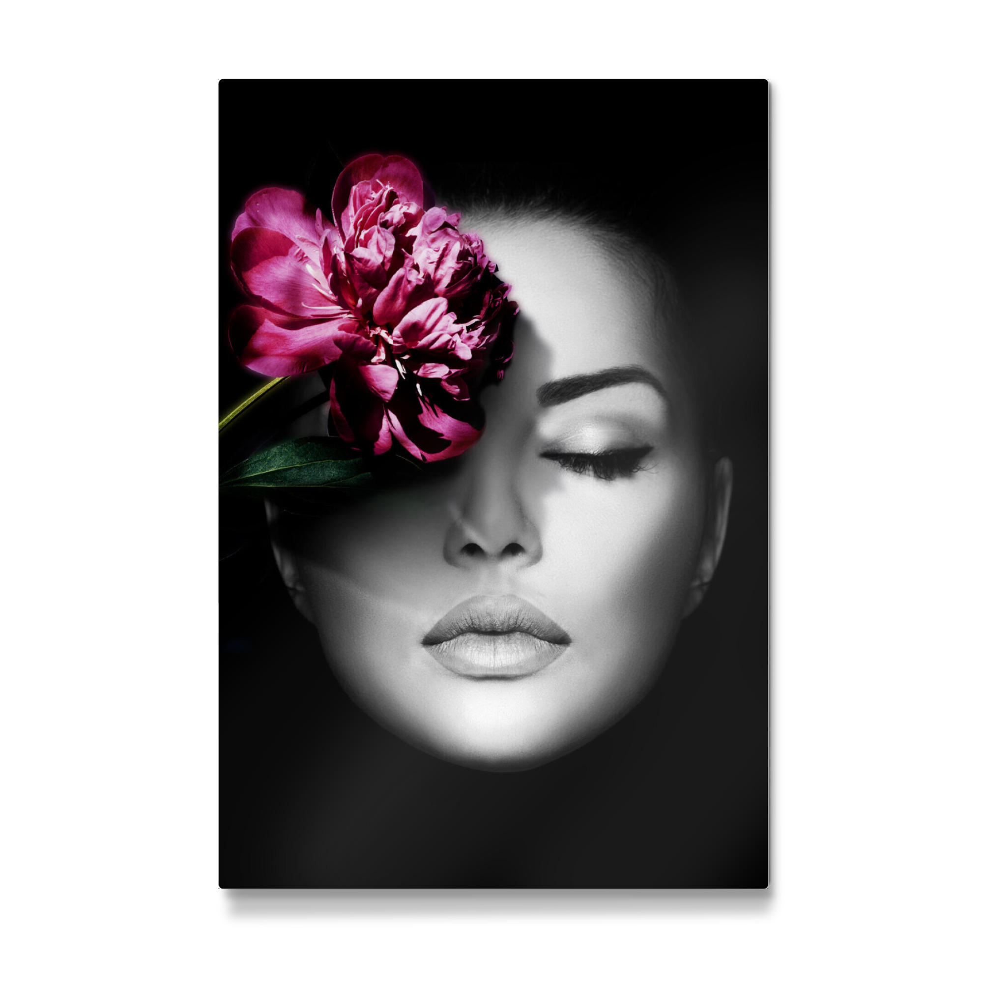 Galerie-Print "Frau Blumengesicht" 75x50 cm artboxONE