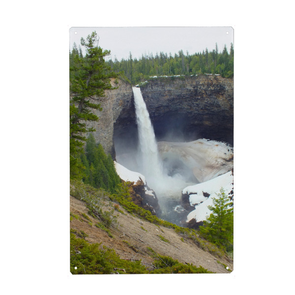 Metall Poster "Helmcken-Wasserfall, BC" artboxONE - Natur,Reise,Reise / Länder