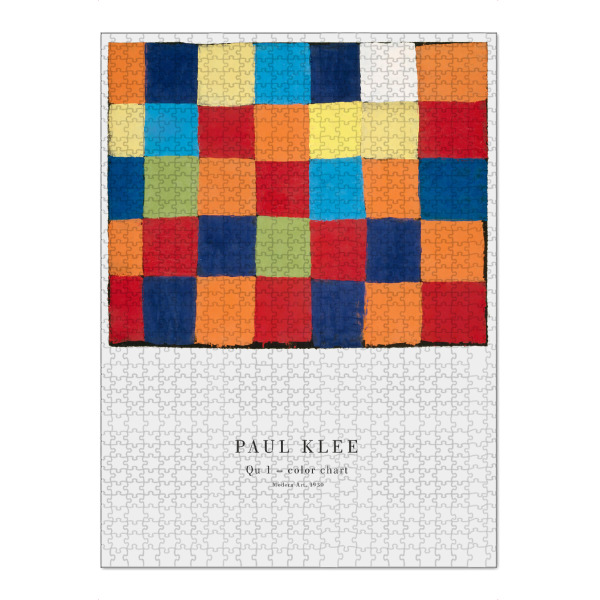 Puzzle Ravensburger "Klee - Qu I" artboxONE - Abstrakt - Klee,Expressionismus,Abstrakt,Modern,Bunt,Quadrate,Vierecke,Kunst,Malerei,Gemälde
