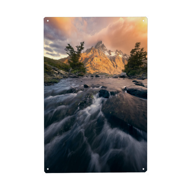 Metall Poster "Paine Grande" artboxONE - Natur,Reise,Reise / Länder