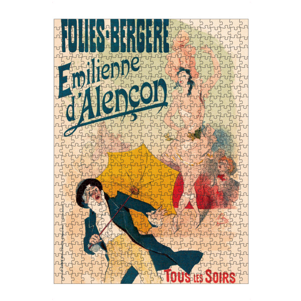 artboxONE Puzzle "Cheret - Folies Bergere" artboxONE - Musik,Fashion,Festivals - Tanz,Fete,Frau,Party,Plakat,Vintage,Kunst,Malerei,Gemälde