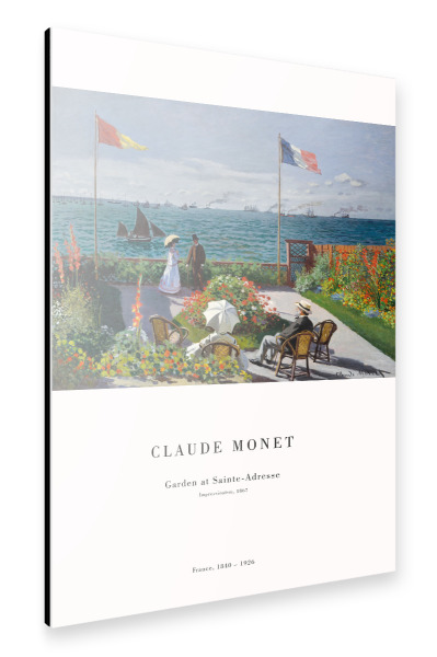 Alu-Dibond "Monet - Garten in Sainte Adresse" 30x20 cm artboxONE