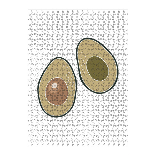 artboxONE Puzzle "Boho Avocado-Frucht abstrakt" artboxONE - Essen & Trinken / Obst & Gemüse