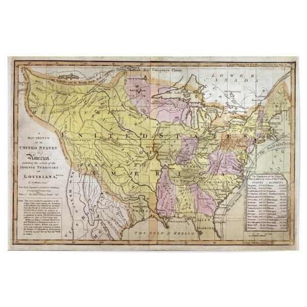 Poster 30x20 cm "Alte Karte USA-x" artboxONE - Städte,Kartografie