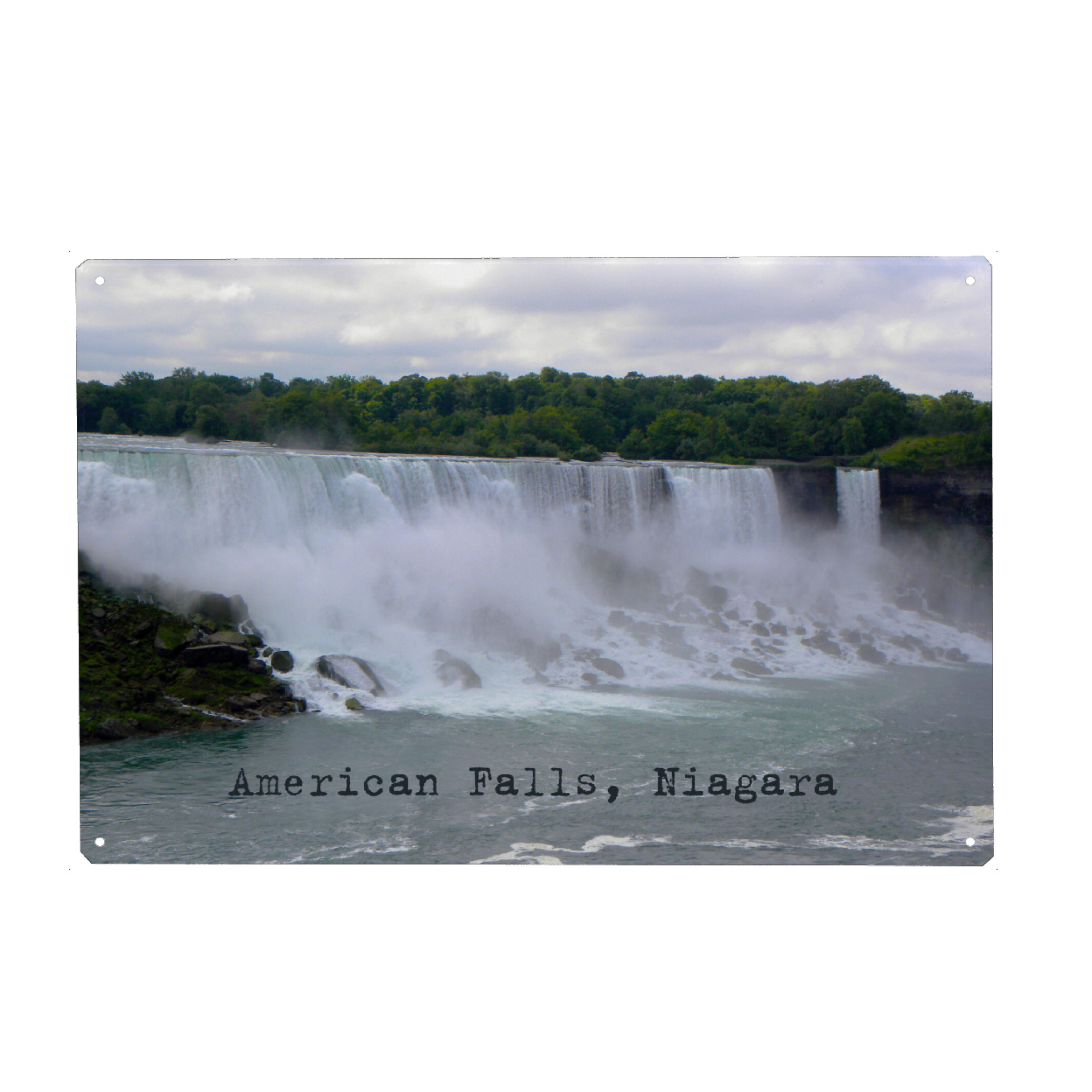Metall Poster "The American Falls, Niagara" artboxONE - Natur,Reise,Reise / Länder