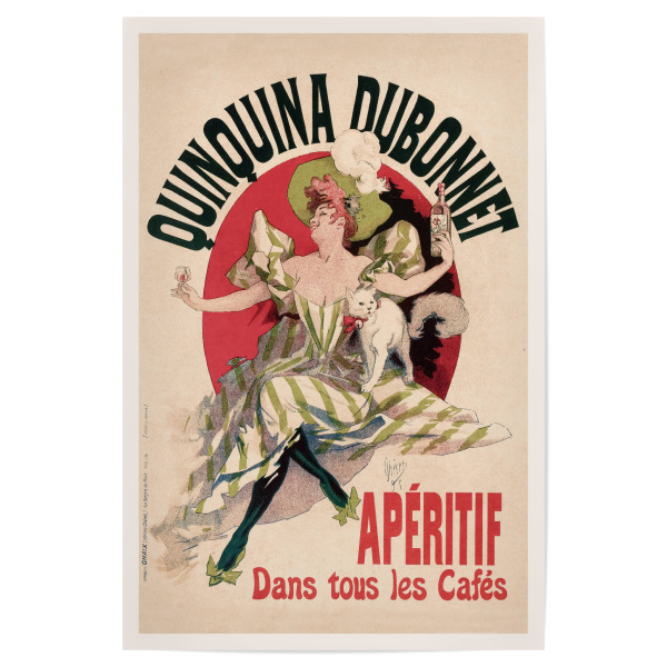 Poster "Cheret - Quinquina Dubonnet" artboxONE - Tiere,Fashion,Festivals