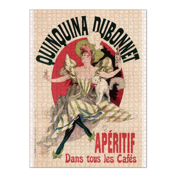 Puzzle Ravensburger "Cheret - Quinquina Dubonnet" artboxONE - Tiere,Fashion,Festivals