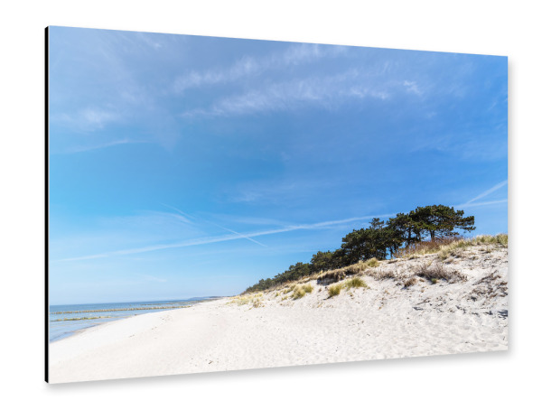 Alu-Dibond "Strand, Bäume, Düne" 30x20 cm artboxONE