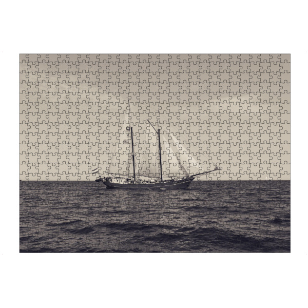artboxONE Puzzle "Sail on" artboxONE - Natur,Reise,Schwarzweiß - Segelschiff - Bild segelschiff