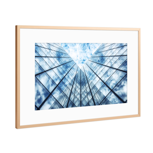 Poster mit Rahmen Kupfer "Building Corner" artboxONE - Städte,Reise,Architektur,Städte / Paris,Reise / Länder