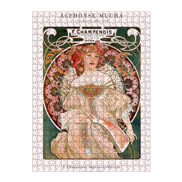 artboxONE Puzzle "Mucha - Champenois" artboxONE - Floral,Menschen,Für Mama