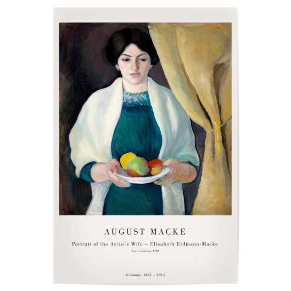 Poster 30x20 cm "Macke - Die Frau des Künstlers" artboxONE - Menschen,Essen & Trinken / Obst & Gemüse