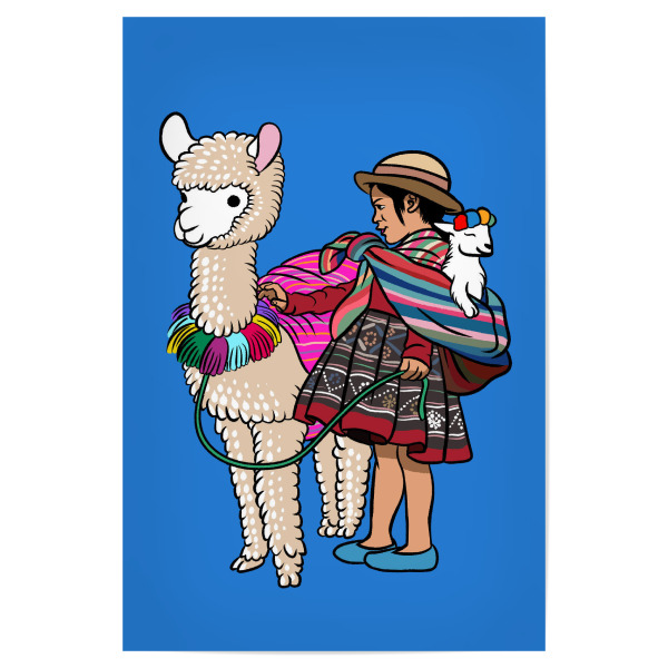 Poster 30x20 cm "Bolivianische Flamme" artboxONE - Für Kinder,Tiere